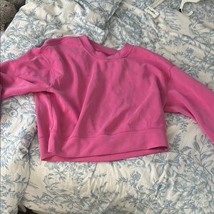 Lululemon pink soft stream crewneck
